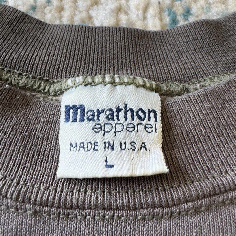 Vintage 90s Ducks Unlimited Wildlife Habitat Crewneck Sweatshirt Brown Large - Picture 5 of 7